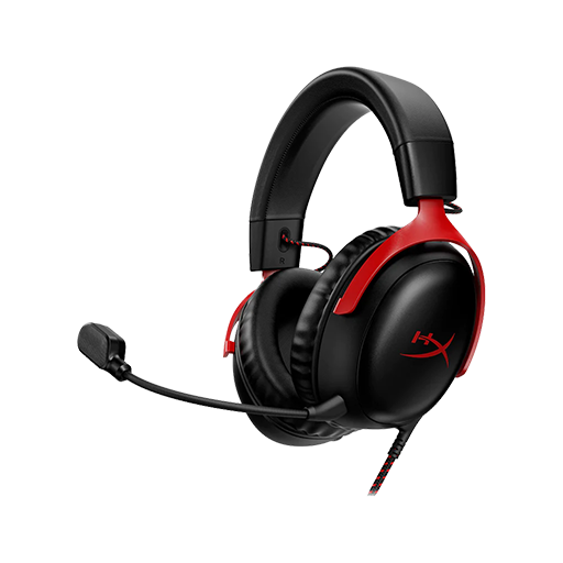 HyperX Cloud III Gaming Headset - Black/Red