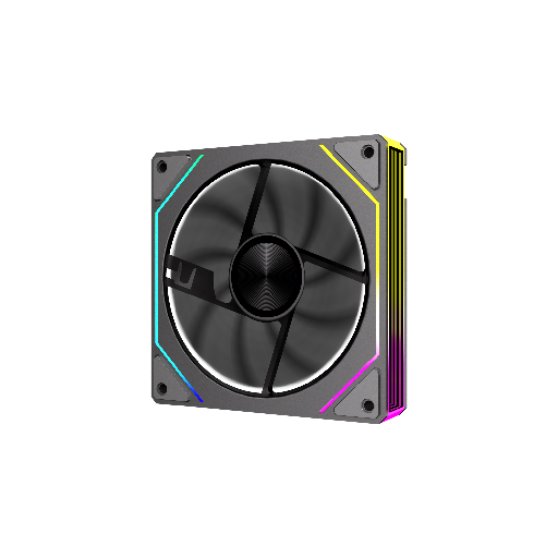 TECWARE LUMI LINK PWM ARGB REVERSED BLADE SINGLE FAN PACK (TWAC-LMPR-BKAR) - BLACK