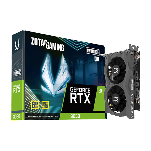 ZOTAC GAMING GeForce RTX 3050 6GB GDDR6 Twin Edge OC